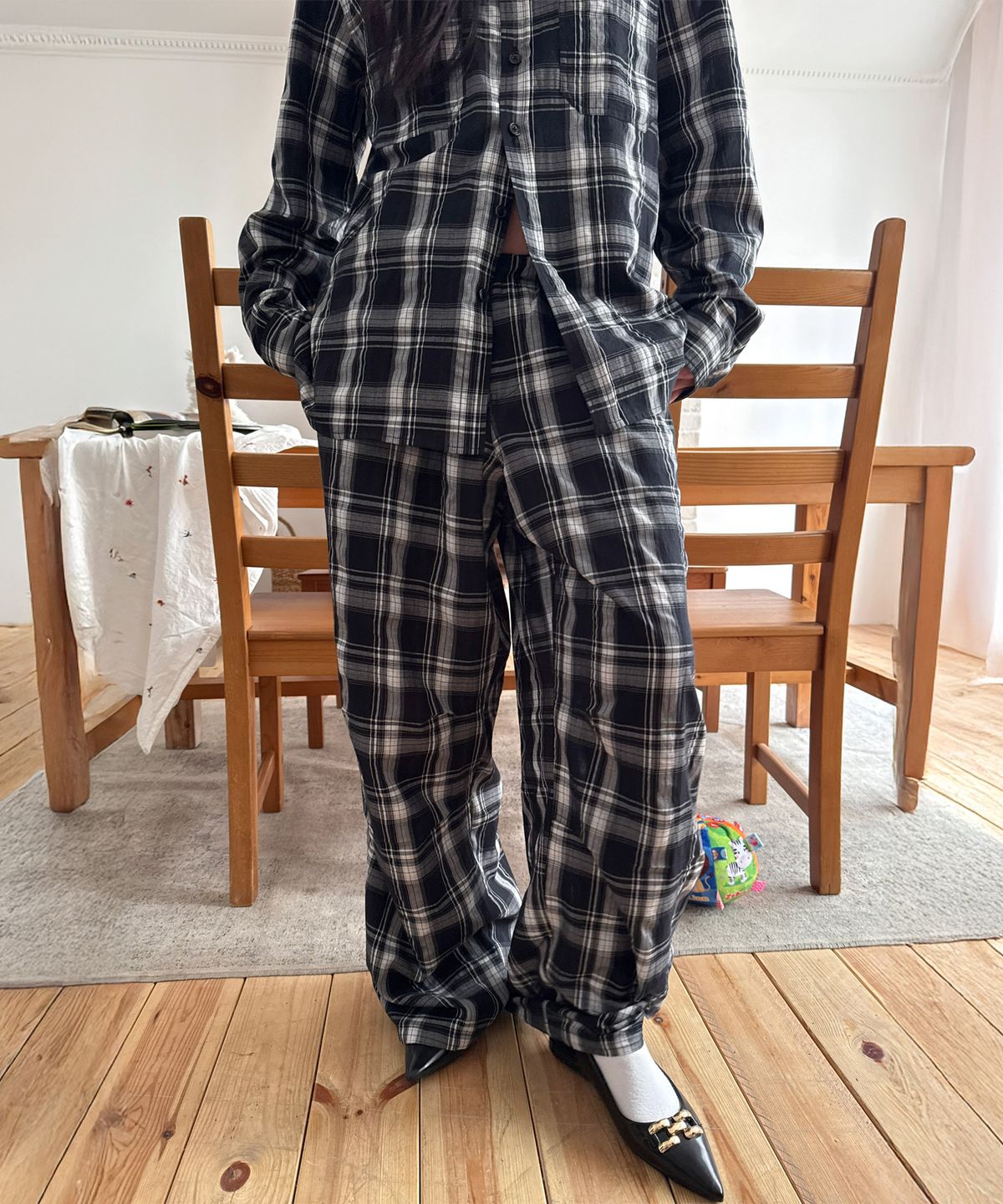 다이애그널(DIAGONAL) WAIST STOPPER CARGO PANTS (mix1)
