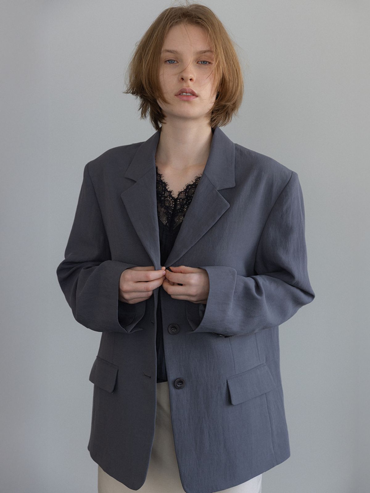 시엔느(SIENNE) Manon Jacket (Charcoal)