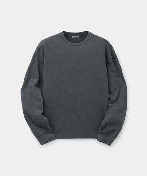 피그먼트 다잉 코튼 롱슬리브 (워시드차콜)