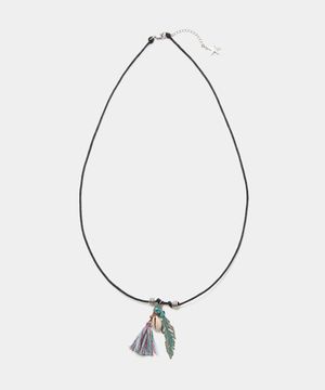 Turquoise Feather Necklace