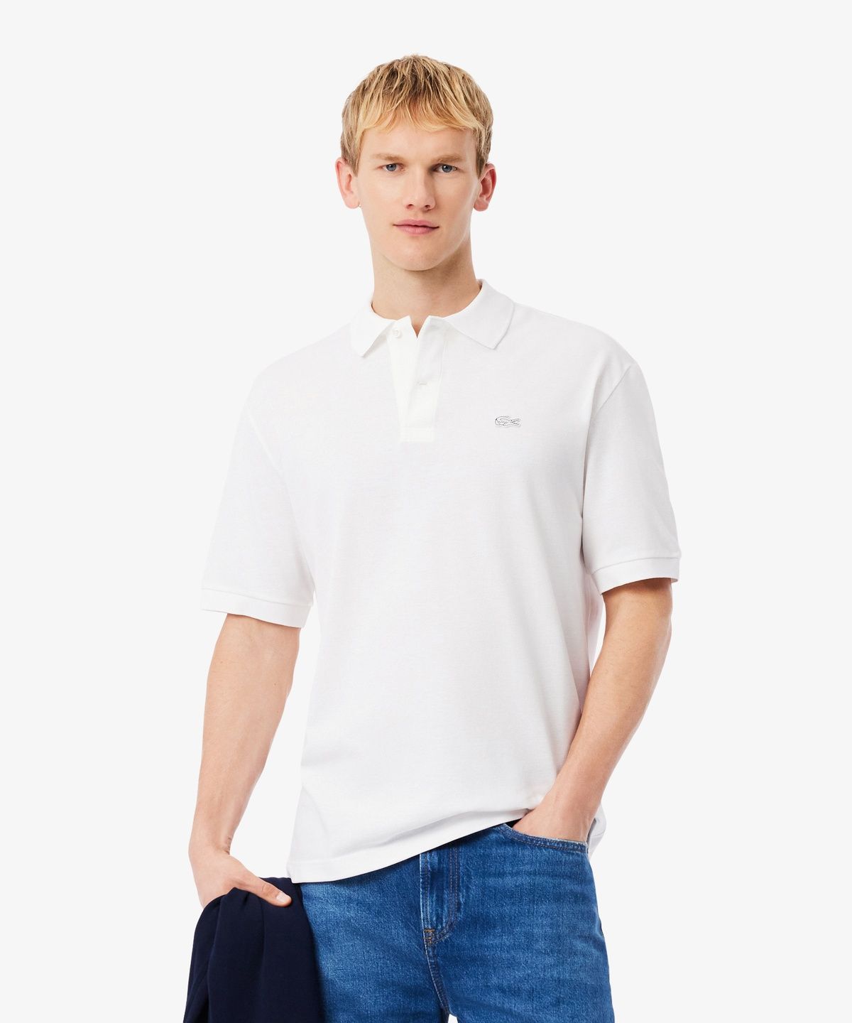 라코스테(LACOSTE) 남성 크록 시그니처 루즈핏 반팔 폴로 셔츠 PH7757-56G 001