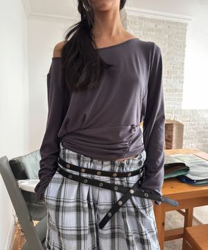 SNAP DOUBLE BELT (black)