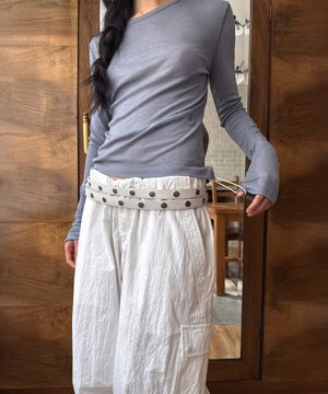 SNAP DOUBLE BELT (white)