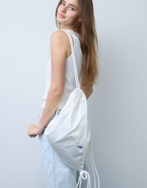 Shining Star String Bag (White)