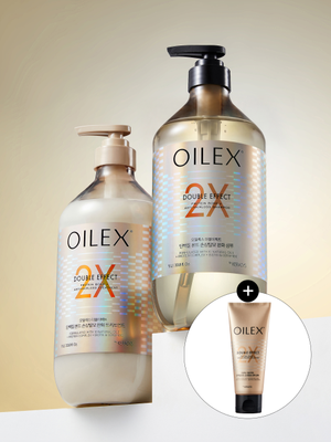 오일렉스더블이펙트 샴푸/트리트먼트 1L 골라담기 + 샴푸 증정 구성