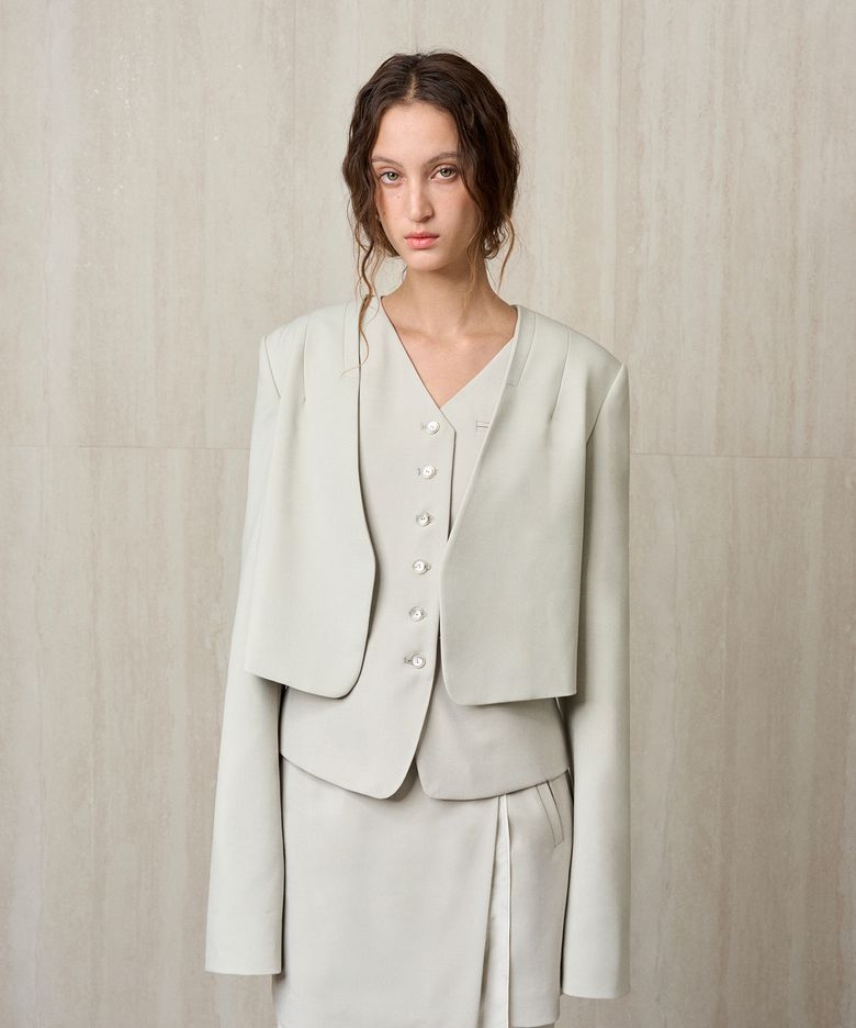 TAILORED CROPPED JACKET