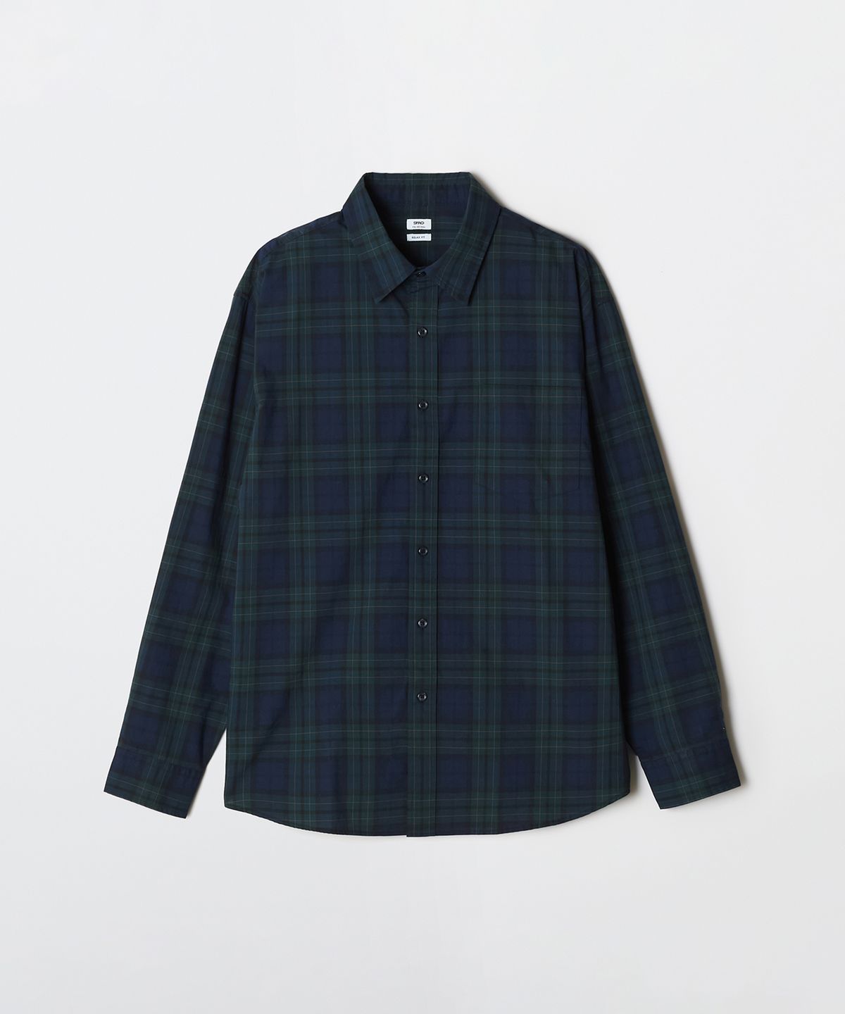 스파오(SPAO) 릴랙스핏 체크 셔츠_SPYCG23C04