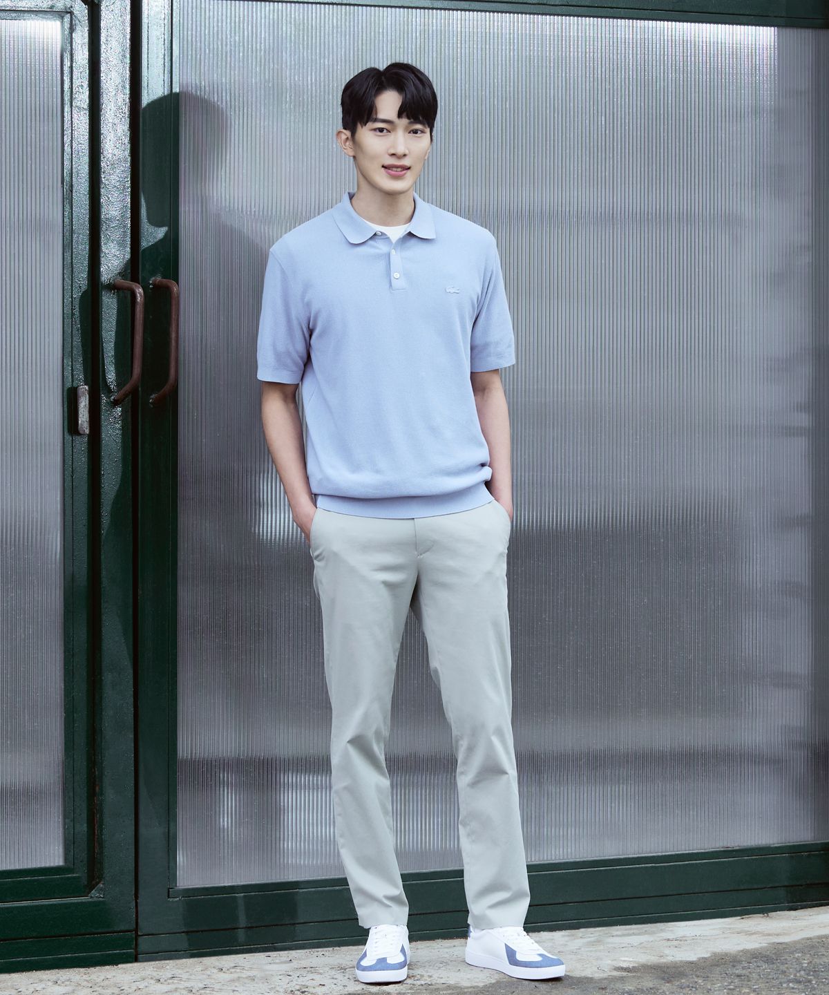 라코스테(LACOSTE) 남성 골조직 스트레치 치노 HH631E-56G CCA