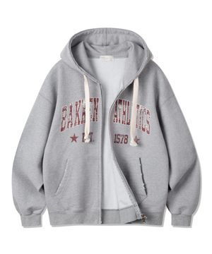 ATHLETICS 투웨이 후드집업 BK7979_그레이