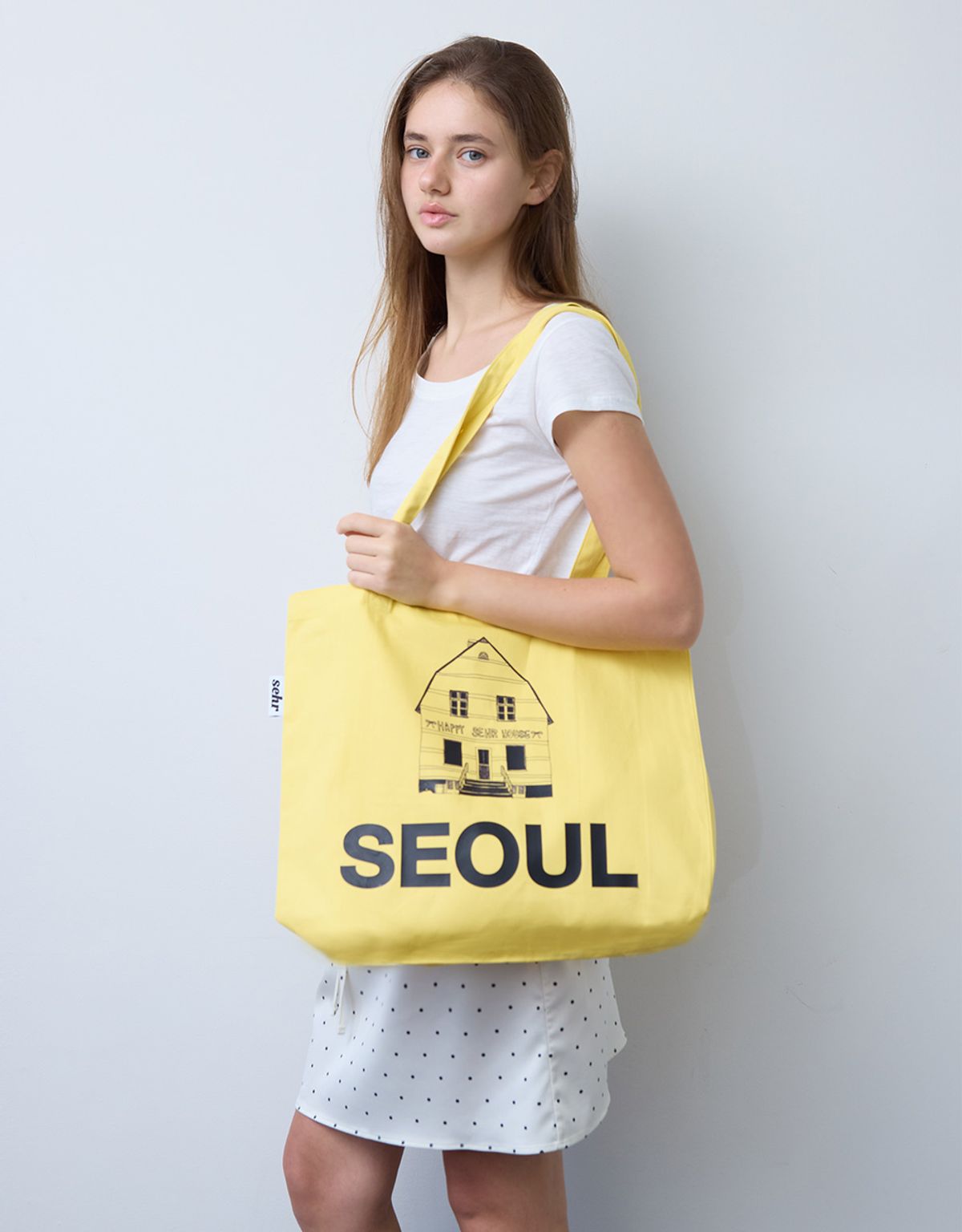 세르(SEHR) Light Twill Big Bag (Seoul-Yellow)