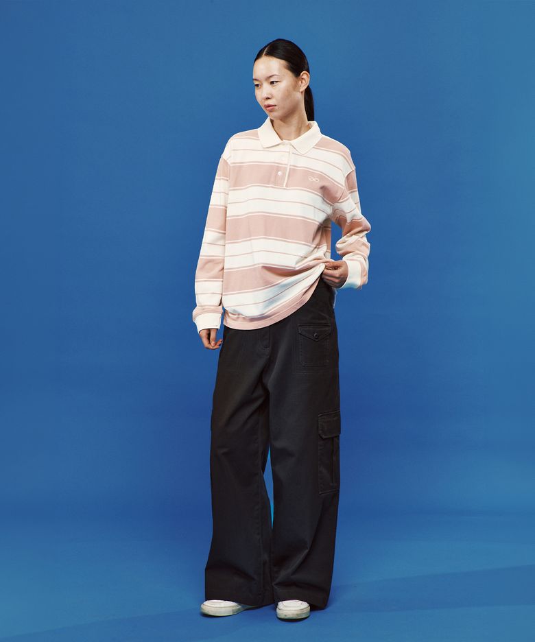 스트라이프 카라 티셔츠 2colors