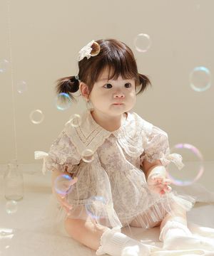 베르사유 궁전에서도 우아한 아가라죠 - 아기 반팔 바디슈트