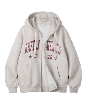 ATHLETICS 투웨이 후드집업 BK7979_오트밀