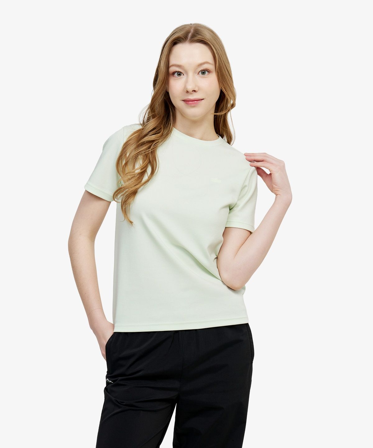 라코스테(LACOSTE) 여성 베이직 티셔츠 TF791E-56G BIC