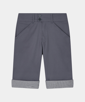 사이드 슬릿 카프리 팬츠 차콜