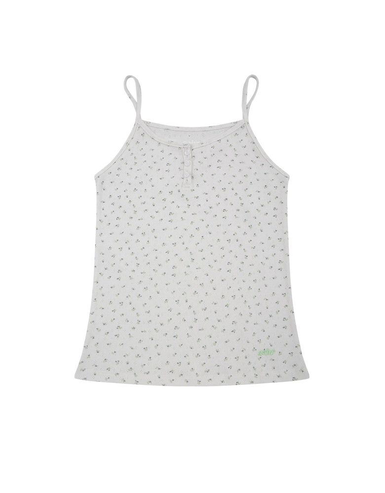 All Day Button Camisole (White)