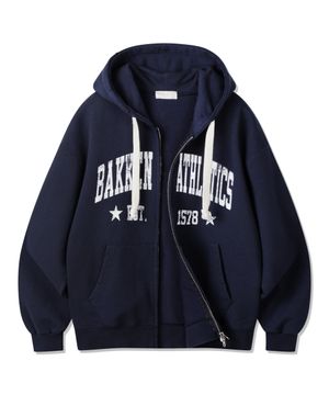 ATHLETICS 투웨이 후드집업 BK7979_네이비