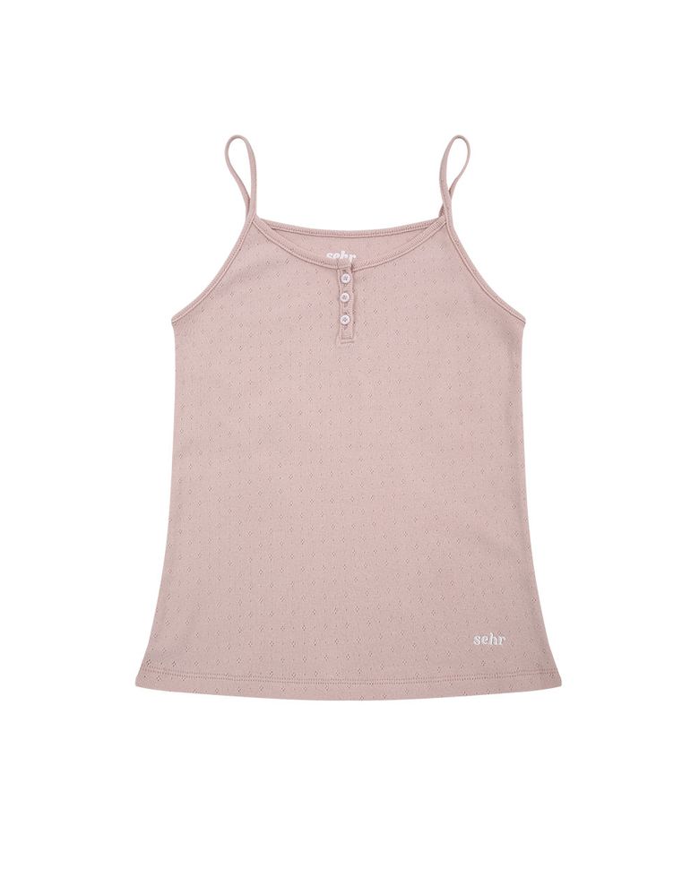 All Day Button Camisole (Baby Pink)