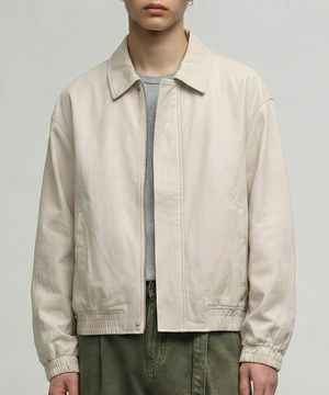 ESSENTIAL COTTON BLOUSON (CREAM)