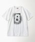 Spray Number Loopwheeled Graphic Tee White