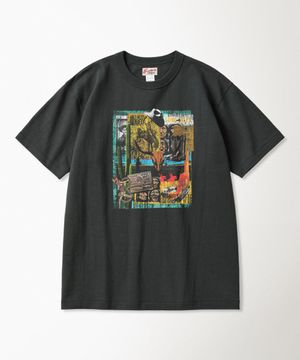 Western Collage Loopwheeled Graphic Tee Vintage Black