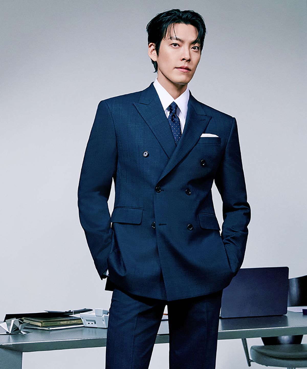 파렌하이트(FAHRENHEIT) 롱카라 셔츠 (FKBAA5304)