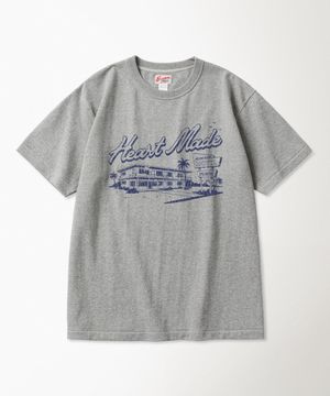Heart Made Motel Loopwheeled Graphic Tee Melange
