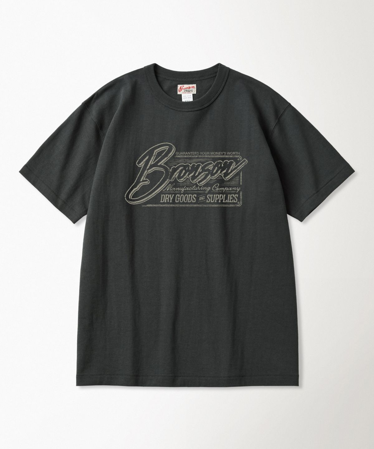 브론슨(BRONSON) Vintage Signage Loopwheeled Graphic Tee Vintage Black