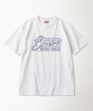 Vintage Signage Loopwheeled Graphic Tee White