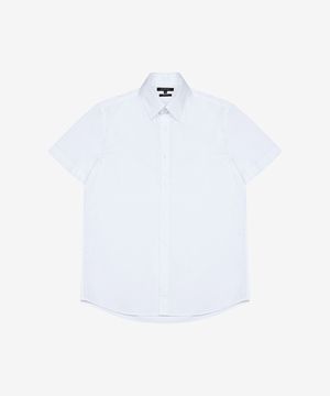 하프 슬리브 반팔 셔츠 화이트 (FKBAD5351)