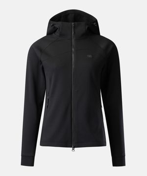 여성 후드 풀 집업 재킷 (SET-UP) JKJJS26402BLK