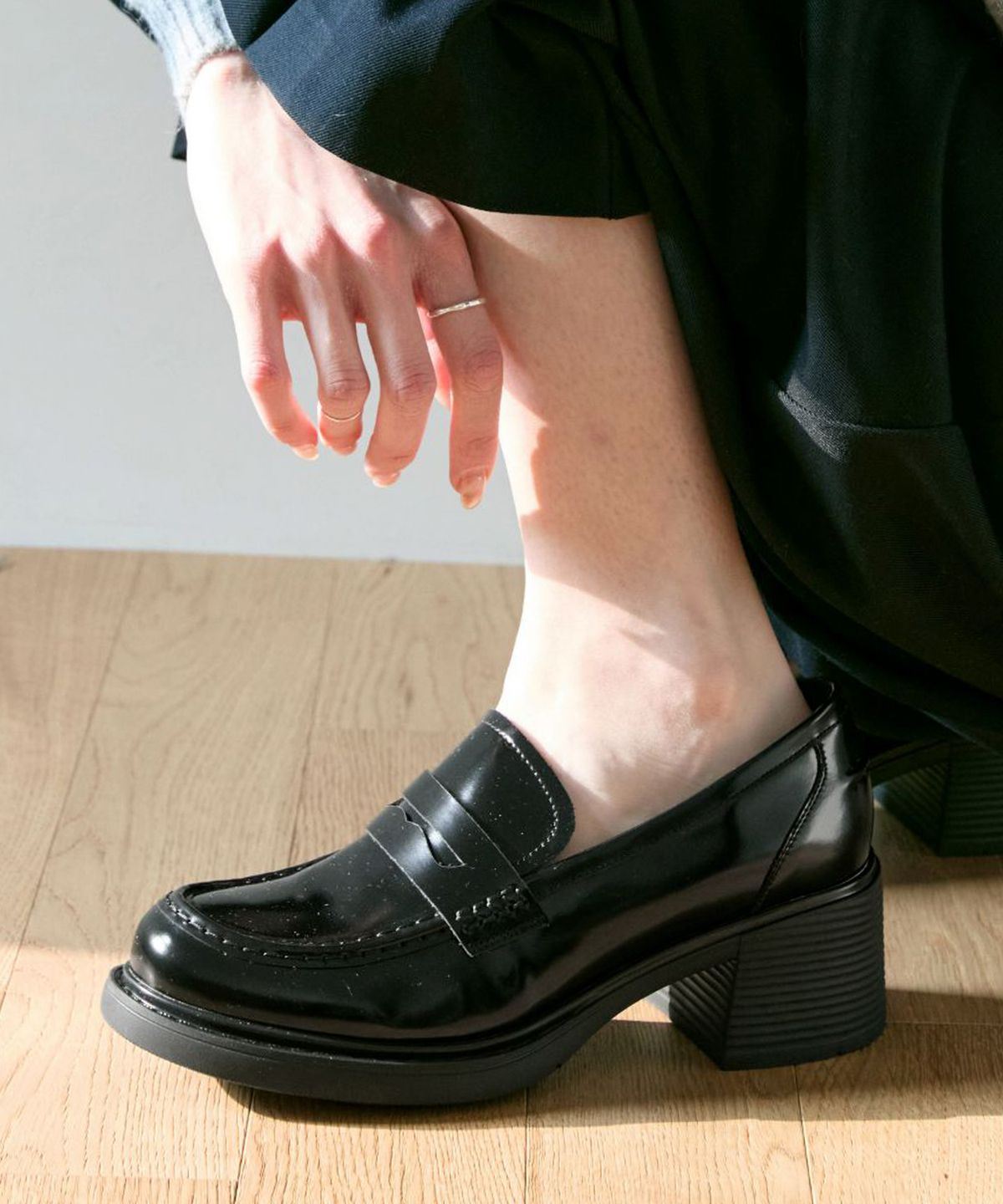 아삐에 마르슈(APIED MARCHE) Avignon 페니 소가죽 미들 로퍼 7cm -PM3016 (2color)
