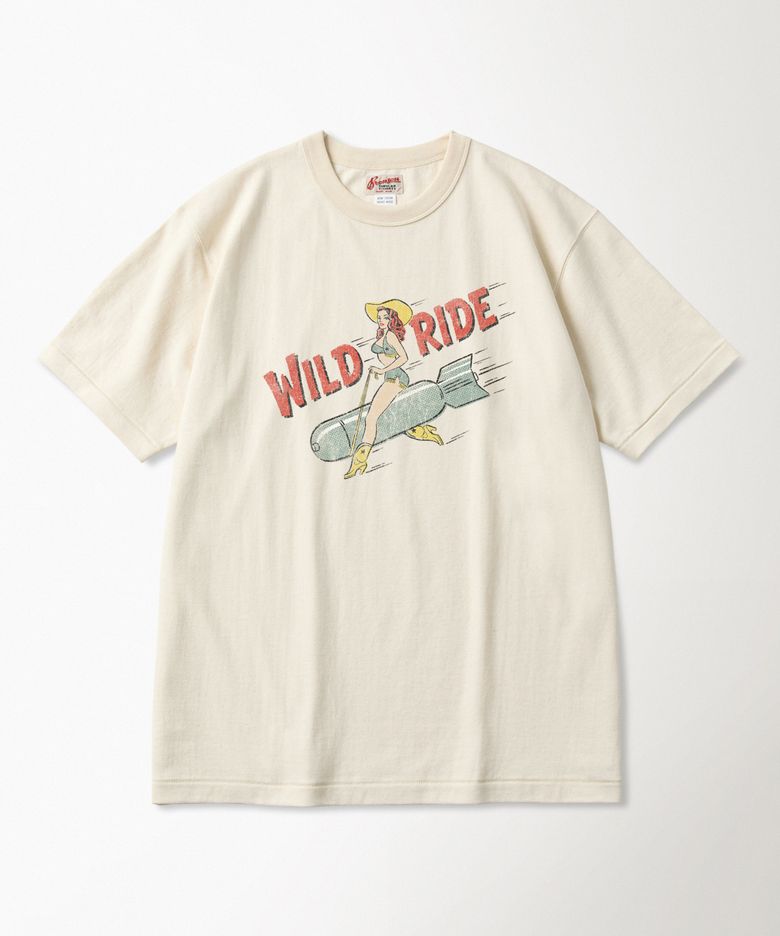 Bomb Girl Loopwheeled Graphic Tee Apricot
