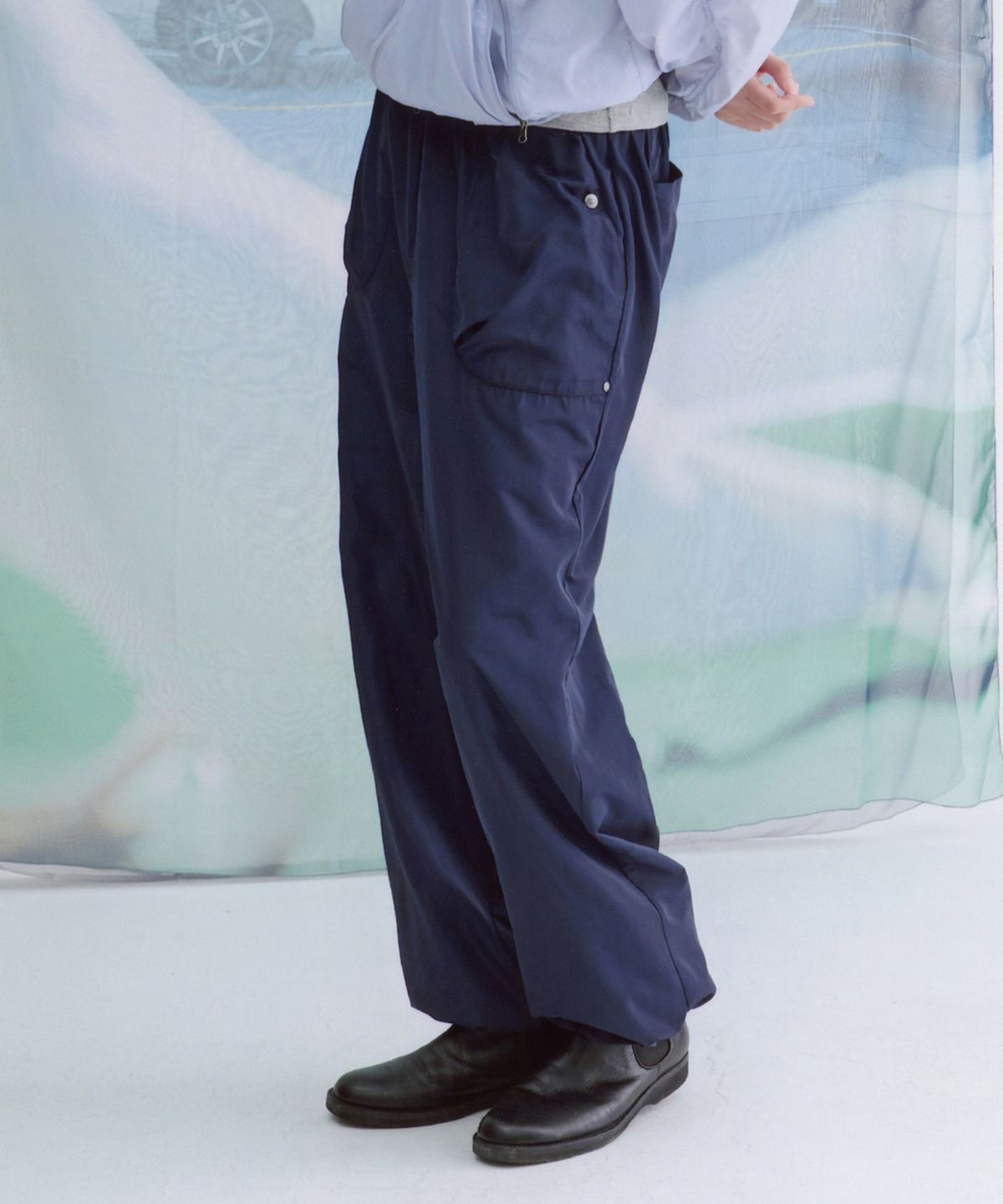 웰빙익스프레스(WELLBEING EXPRESS) Banding Easy Pants Navy