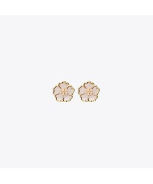 스몰 포겟 미 낫 스터드 이어링 - 토리 골드 / 마더 오브 펄