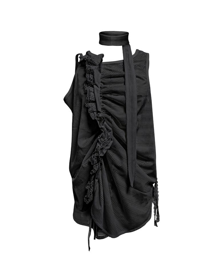 MASH FLOWING SLEEVELESS . BLACK