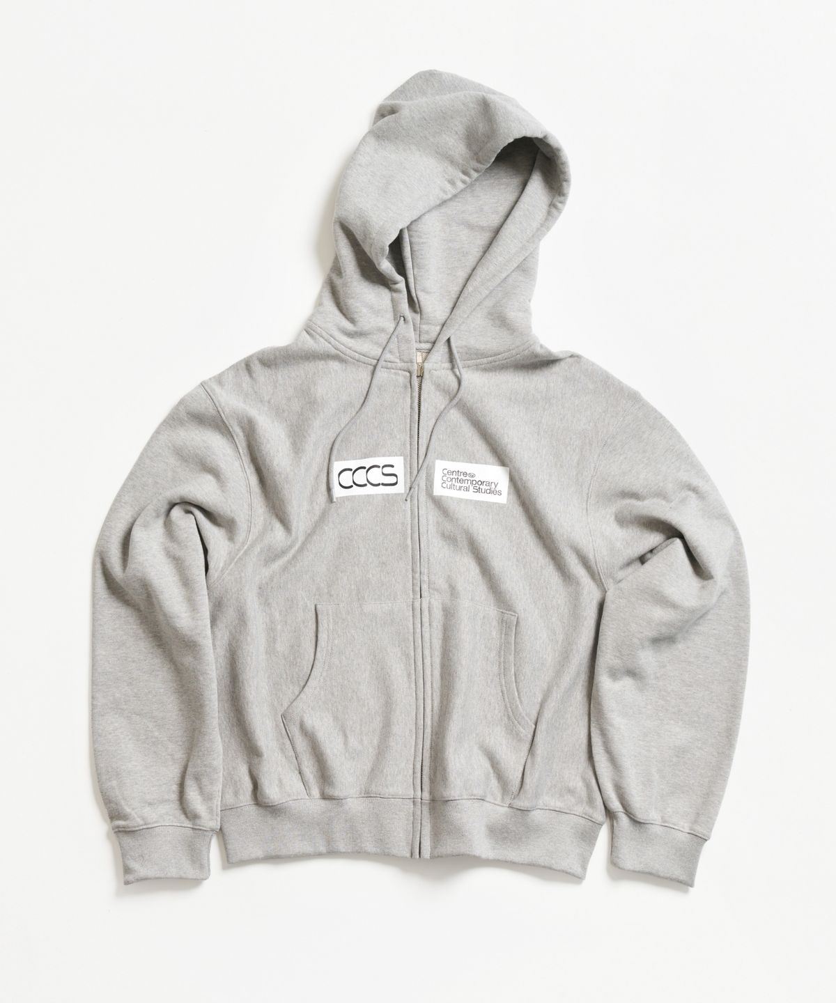 씨씨씨에스(CCCS) GREY BLOCK LOGO HOODIE ZIP-UP