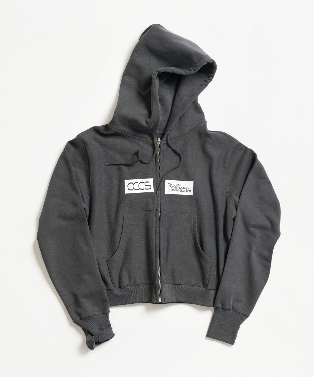 씨씨씨에스(CCCS) DARK GREY BLOCK LOGO HOODIE ZIP-UP (W)