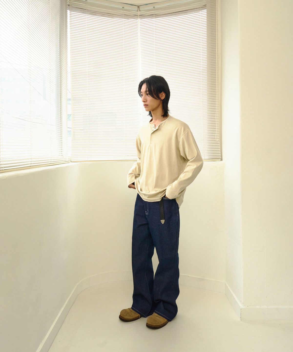 노쿨러스(NOSCOULEURS) UL LS T-SHIRT 03 BEIGE