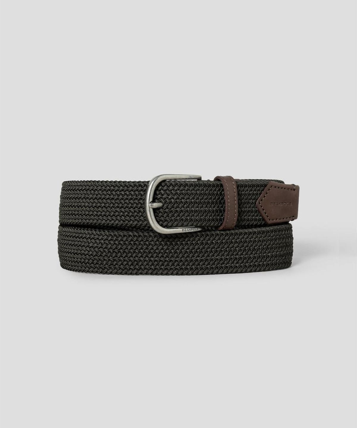 빈폴 액세서리(BEANPOLE ACCESSORY) 엘라스틱 캐주얼 버클 벨트  카키