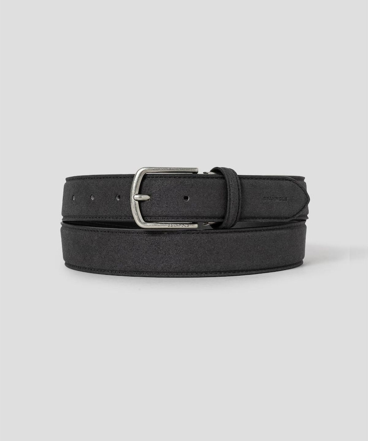 빈폴 액세서리(BEANPOLE ACCESSORY) 스웨이드 캐주얼 버클 벨트  애쉬
