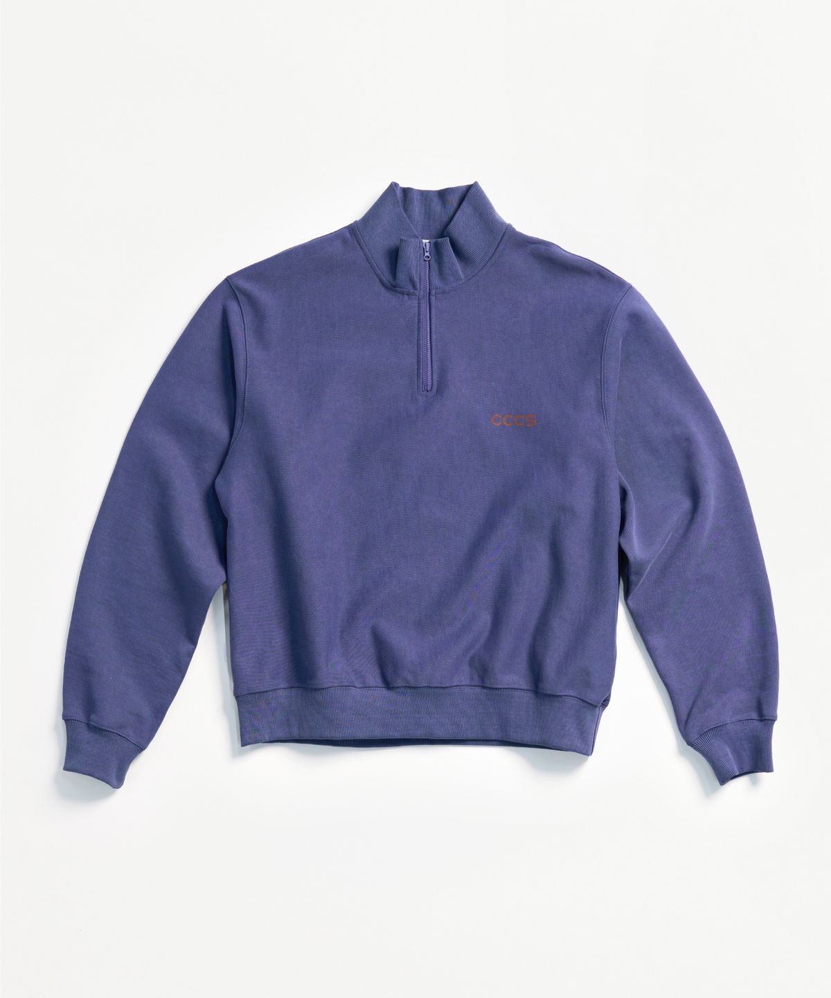 씨씨씨에스(CCCS) DARK BLUE GEO HALF ZIP-UP SWEATSHIRT