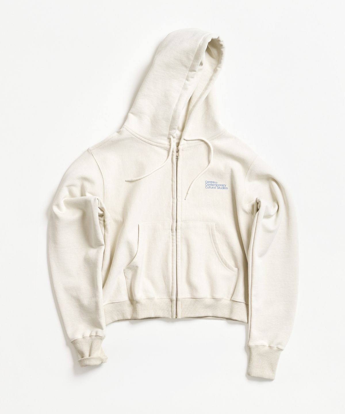 씨씨씨에스(CCCS) LIGHT BEIGE NEAT SCRIPT HOODIE ZIP-UP (W)