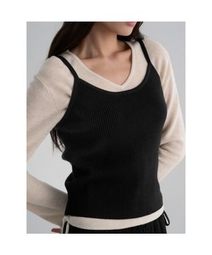 레이어드 뷔스티에  블랙