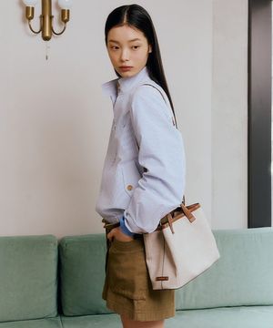 파인 토트백  아이보리