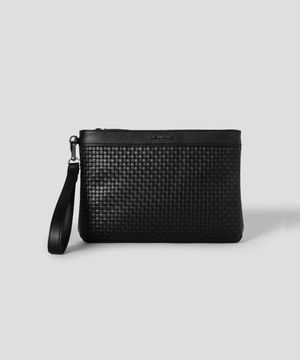 메쉬 경판 파우치  블랙