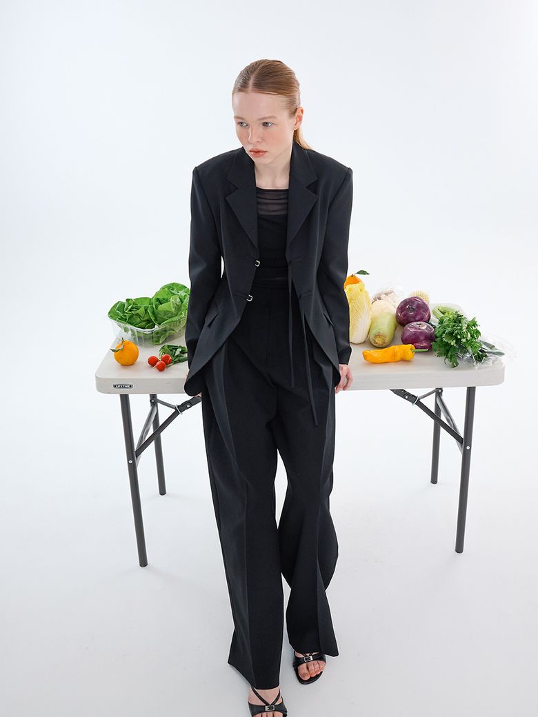 DOUBLE D-RING JACKET_BLACK
