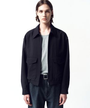 드레이프 A-2 블루종 BLACK