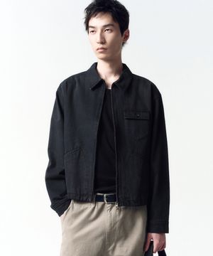 가먼트다이드 드리즐러 자켓 FADED BLACK