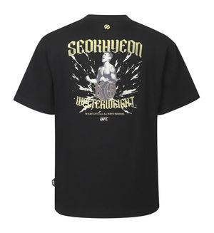 UFC 고석현 릴렉스핏 반팔 티셔츠 블랙 U2SSX2122BK